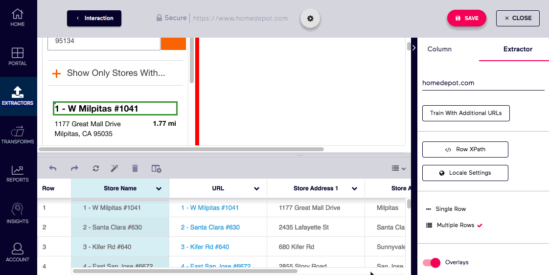 Old Import.io Train With Multiple Inputs Example