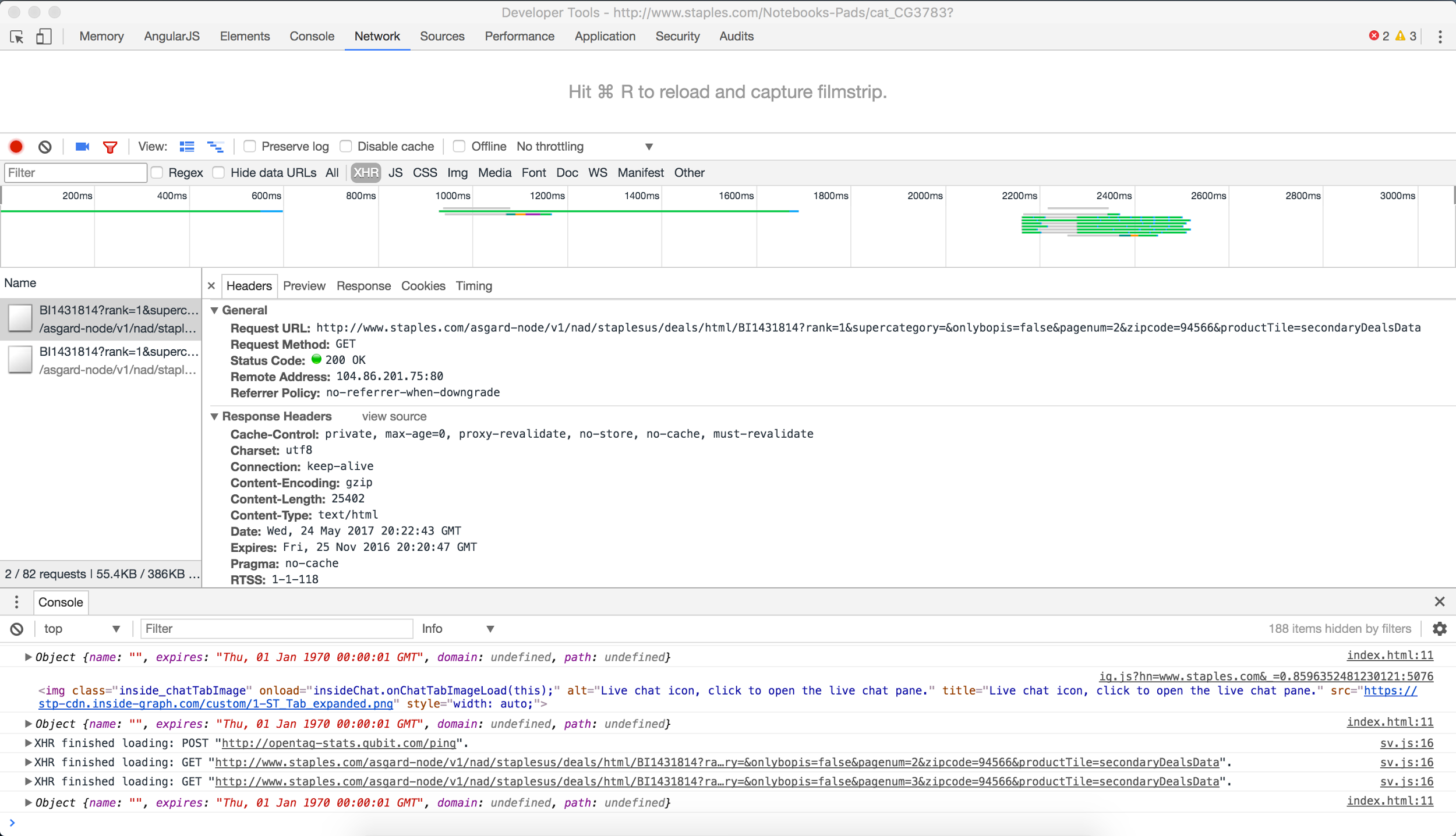 Old Import.io Website Header Example
