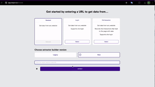Creating a Listing Extractor Example